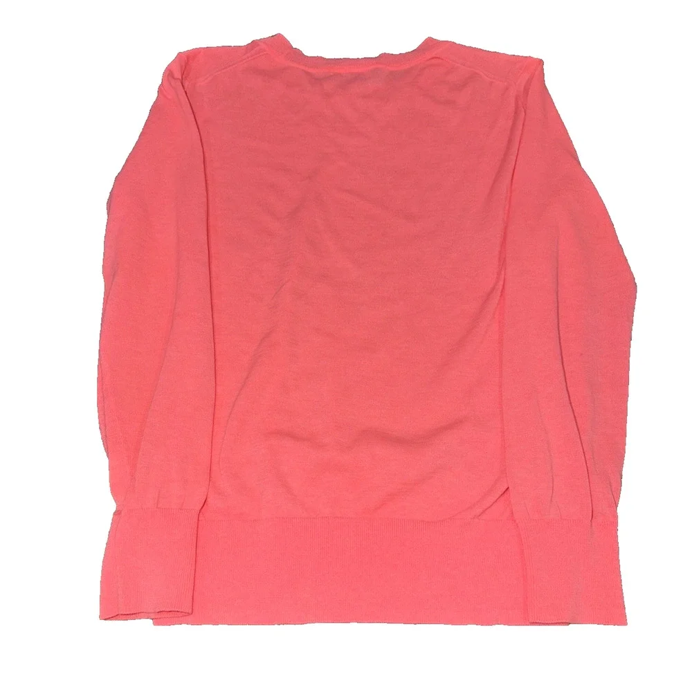 J.Crew Coral Pink Crewneck Sweater Small Knit Pullover